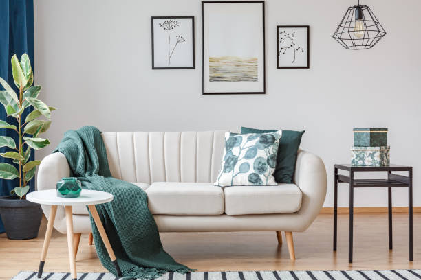 istock Green living room with gallery 942917354