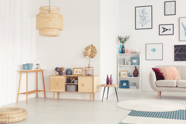 istock Natural living room interior 942920188