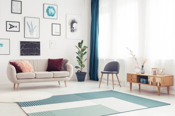 istock Side angle of living room 942920846