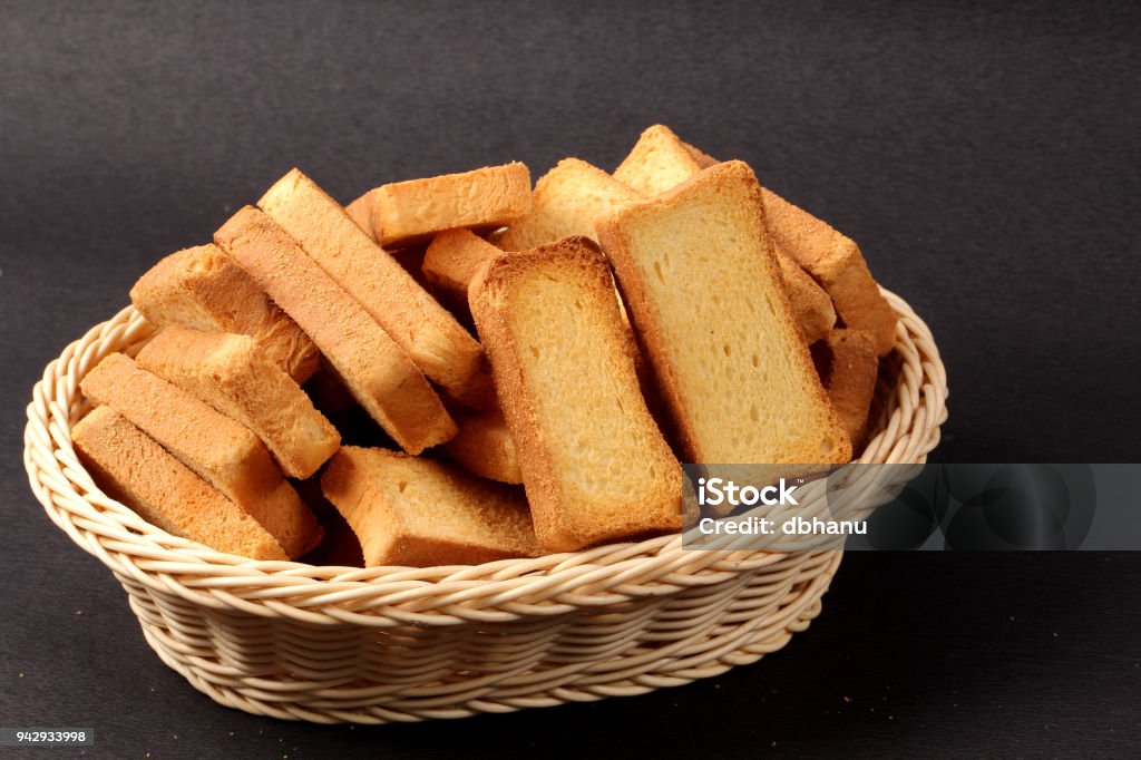 Long Rusk Crispy Rusk On White Stock Photo - Download Image Now - Baked, Bowl ...