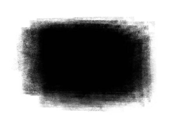 istock Black color graphic patches brush strokes  design effect element for background 942937746