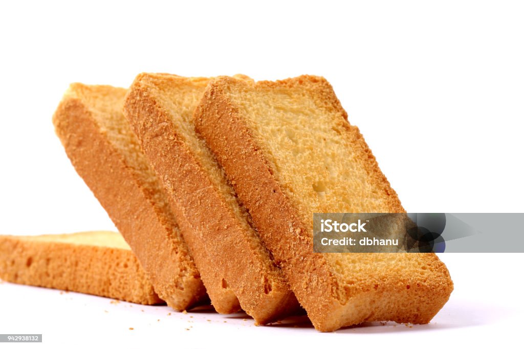 Spicy Rusk Crispy Rusk On White Stock Photo - Download Image Now - Rusk, Baked ...