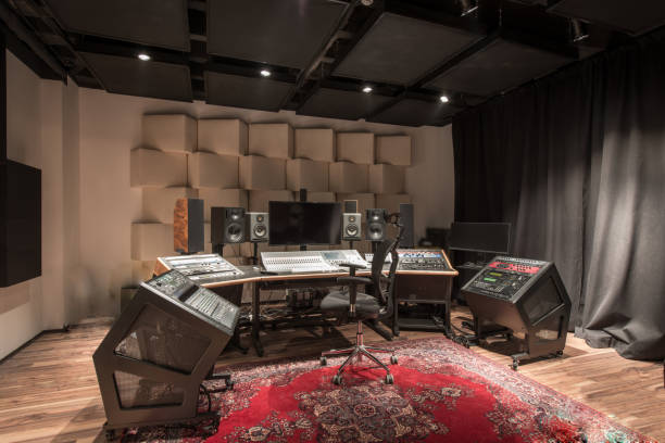 istock Interior of recording studio control desk 942941930