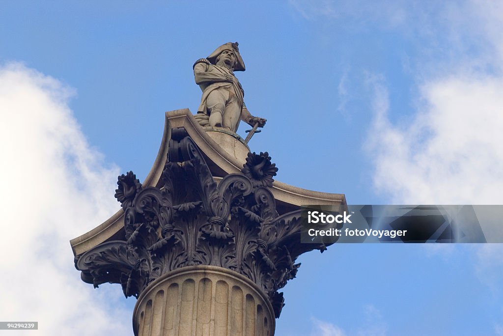 Columna de Nelsons primer plano, London - Foto de stock de Almirante libre de derechos