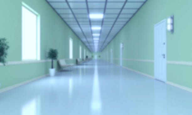 istock Blurred School, Hotel, Hospital Corridor Background 942948666