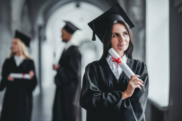 istock Female graduate in university 942952760