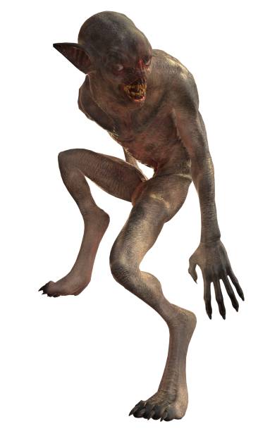 istock Mutant monster isolated on white background 3d illustration 942958144