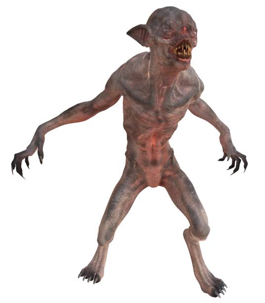 istock Mutant monster isolated on white background 3d illustration 942958516