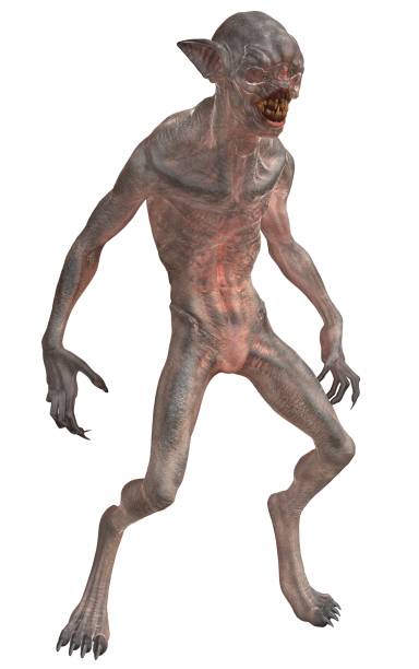 istock Mutant monster isolated on white background 3d illustration 942958816