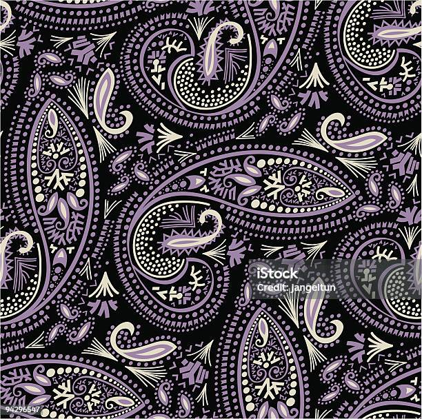 Sans Couture Papier Peint Paisley Vecteurs libres de droits et plus d'images vectorielles de Cachemire - Motif - Cachemire - Motif, Motif continu, Abstrait