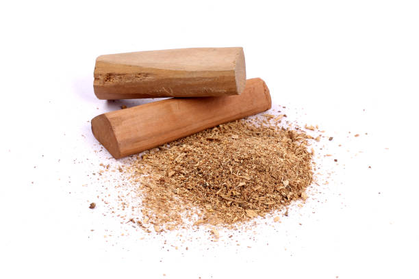 istock Chandan or sandalwood, sandalwood sticks, perfume, selective focus 942974730