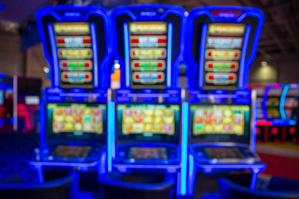 istock Blurred Slot machines in a casino 942975202