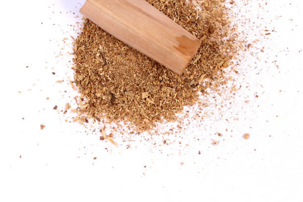 istock Chandan or sandalwood, sandalwood sticks, perfume, selective focus 942975446