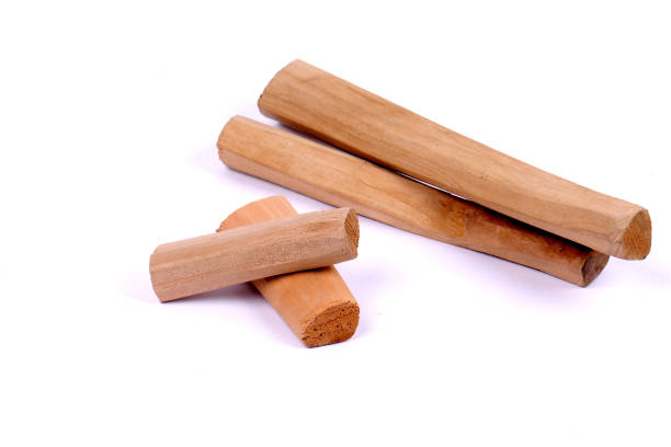 istock Chandan or sandalwood, sandalwood sticks, perfume, selective focus 942975490