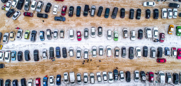 istock Parking with cars from above 942975858