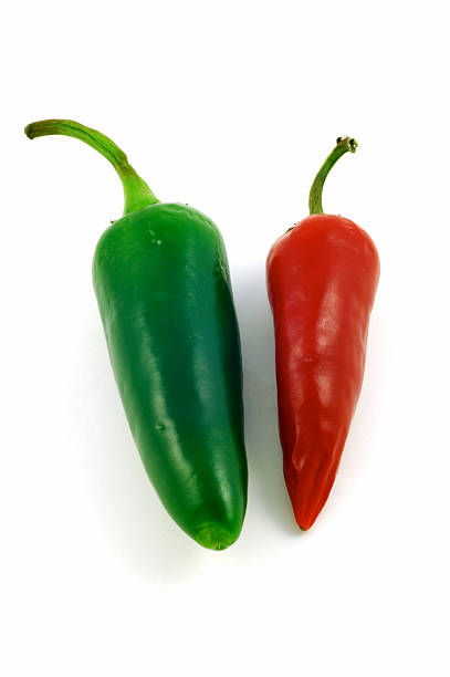istock Red and green chili peppers 94297619