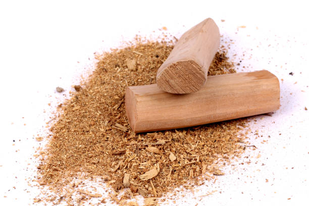 istock Chandan or sandalwood, sandalwood sticks, perfume, selective focus 942988894