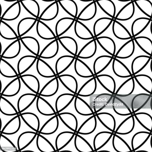 Diagonal Ellipses Seamless Diagonal Ellipse Ring Pattern Background Stock Illustration ...