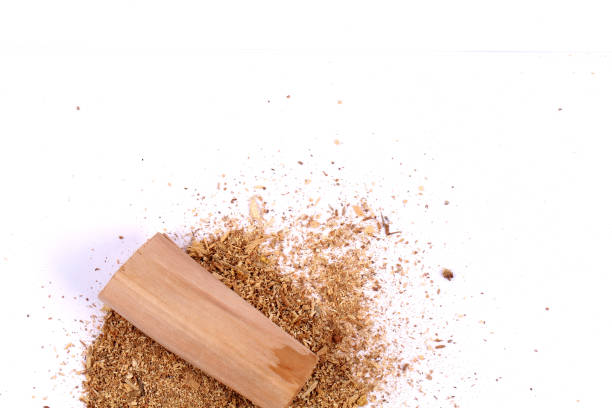 istock Chandan or sandalwood, sandalwood sticks, perfume, selective focus 942992482