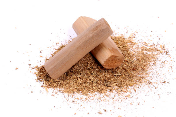 istock Chandan or sandalwood, sandalwood sticks, perfume, selective focus 942992678