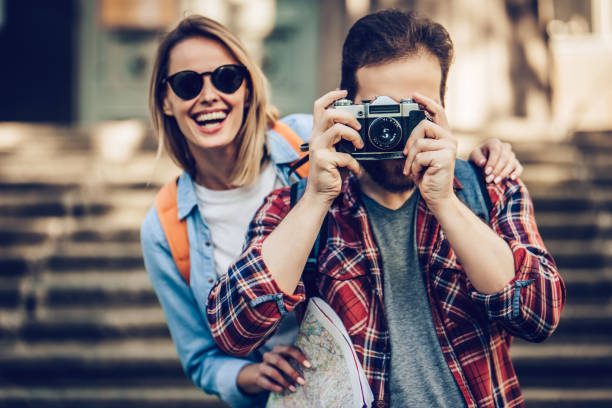 istock Couple of tourists 942996688