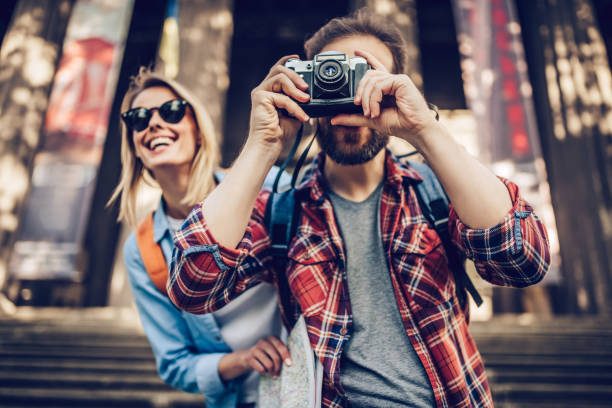 istock Couple of tourists 942996706
