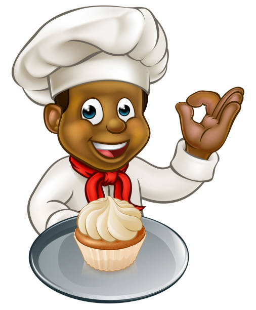 Cartoon Pastry Chef Baker Với Bánh Cổ Tích Hình minh họa Sẵn có - Tải xuống  Hình ảnh Ngay bây giờ - Bánh nướng xốp, Không Gian Ba Chiều, Người châu Phi  - iStock