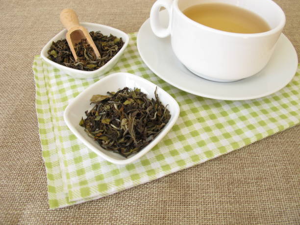 istock Cup of white tea Darjeeling from North India 943000594
