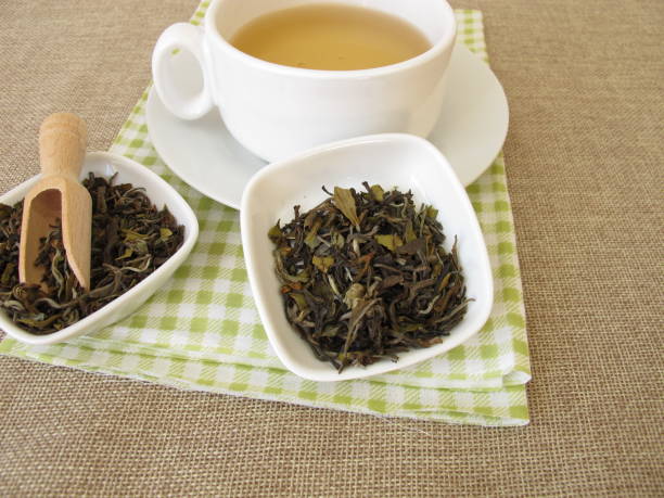 istock Cup of white tea Darjeeling from North India 943000602