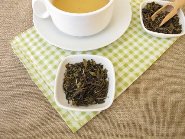 istock Cup of white tea Darjeeling from North India 943000618