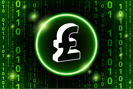 Pound Code Pound Sign Binary Code Vector Pattern Background Stock Illustration ...