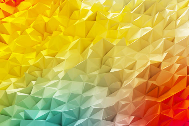 istock Crystal gold illustration of mosaic background. 3d rendering. 943018244