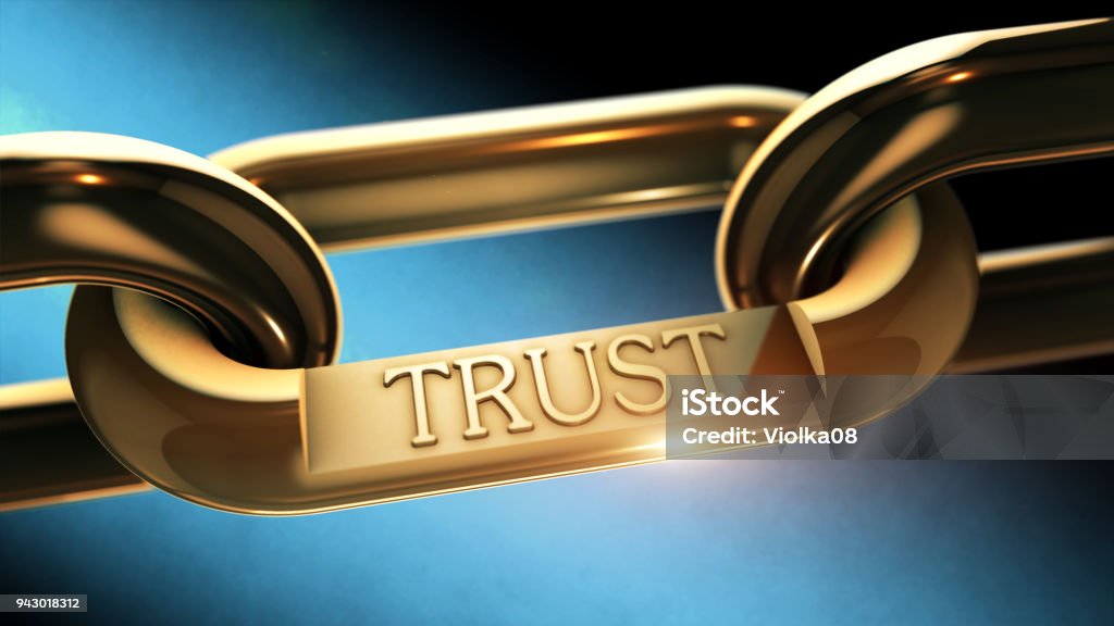 Vertrauen Sie Kette als Geschäftskonzept - Lizenzfrei Vertrauen Stock-Foto
