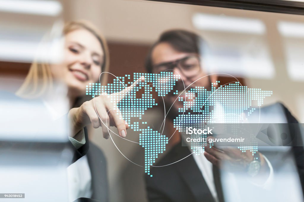 World connection concept Global Business Stock Photo