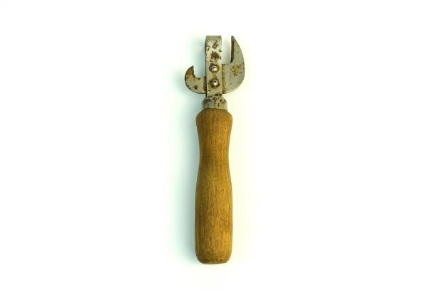 istock Old can opener. Photo on white background. 943023054