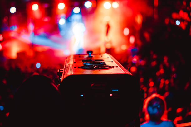 istock searchlights at a concert 943023498