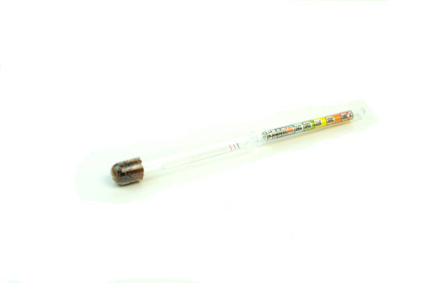 istock Device for measuring the alcohol content in the liquid. Photo on white background. 943025714