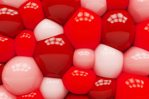 istock Background of rubber red balls. 3D rendering. 943026164