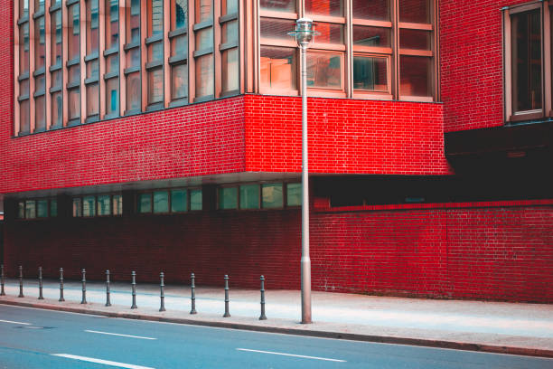 office brick building in a lone street