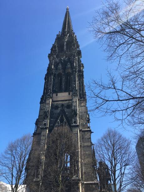 istock St. Nicholas‘ Church, Hamburg, Germany (German: Hauptkirche St. Nikolai) 943046114