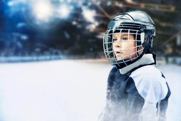 Photo of Young hockey player