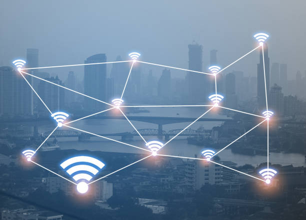 istock double exposure of network and city  and network connection concept.Internet data connection.Business man future concept. 943047738