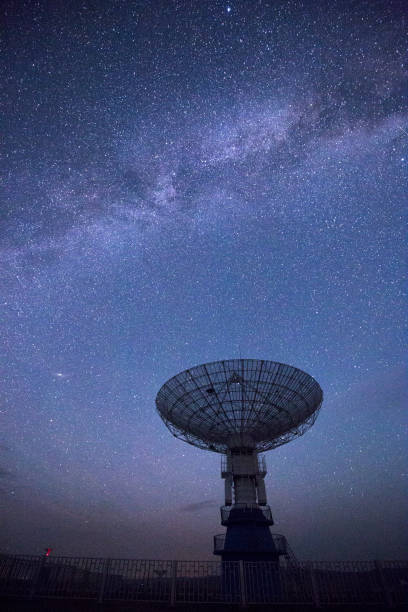 istock Galaxy and radio telescope 943052086