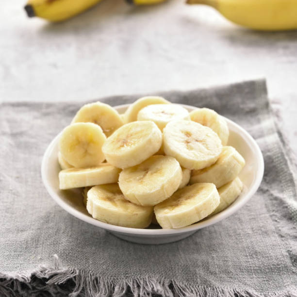istock Banana slices in bowl 943054686