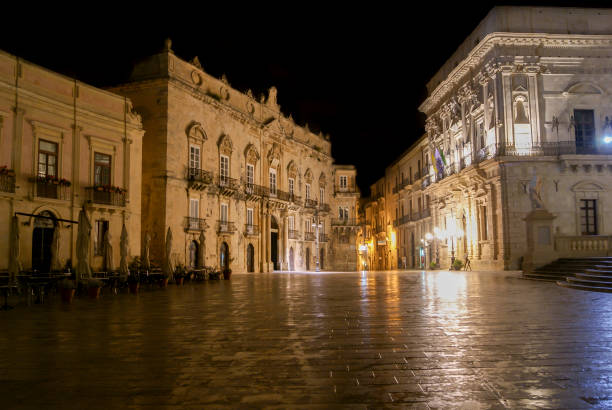 istock Duomo Square by Night in Ortygia - Syracuse 943054996