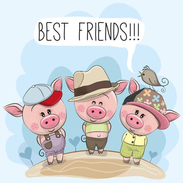 Ilustración de Tres Cerdos De Dibujos Animados Y Un Pájaro y más Vectores Libres de Derechos de Cerdo - Cerdo, Pequeño, Tres animales - iStock Ilustración de Tres Cerdos De Dibujos Animados Y Un Pájaro y más Vectores Libres de Derechos de Cerdo - Cerdo, Pequeño, Tres animales - iStock