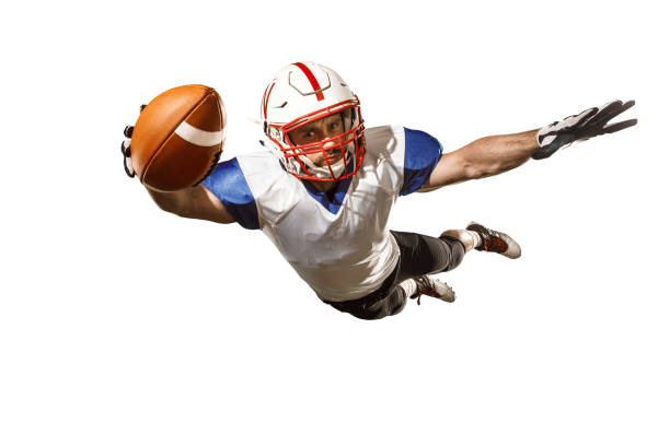 istock one american football player man studio isolated on white background 943062768