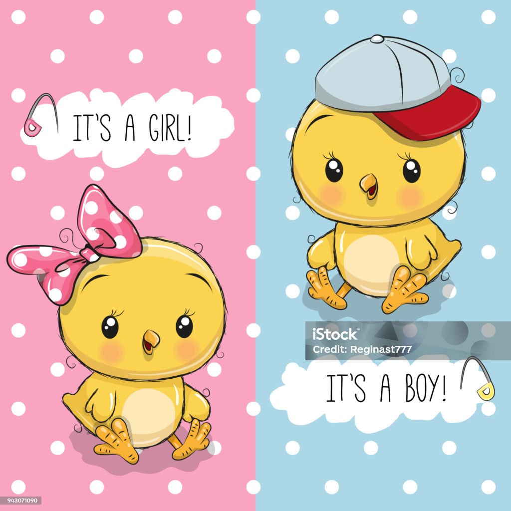 Thiệp Chúc Mừng Baby Shower Với Gà Dễ Thương Hình minh họa Sẵn có ...