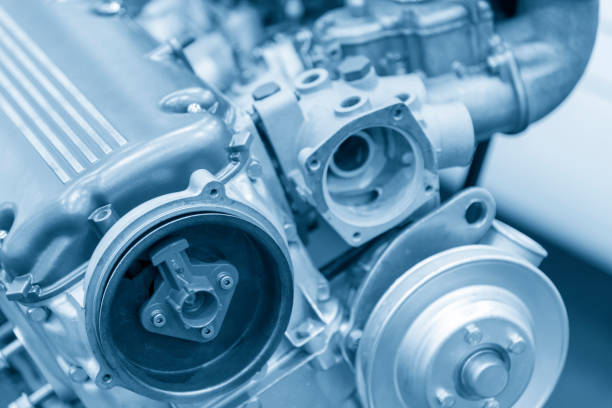 istock Close up of the engine part 943071258