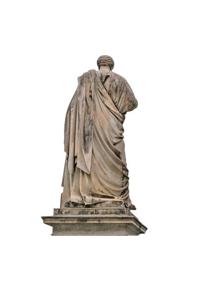 istock Back View Antique Sculpture Isolated Photo 943081482